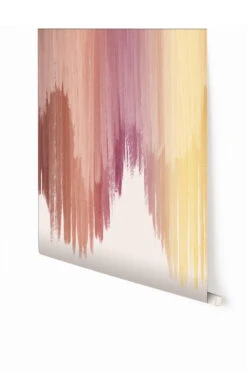 Wavelength© Mural Wallpaper In Lilac