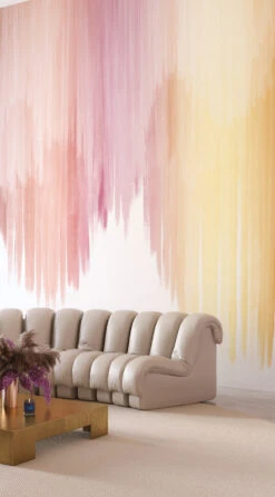 Wavelength© Mural Wallpaper In Lilac -Drop It Modern Sales wavelength lilac pin2