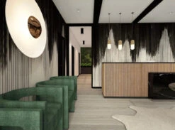 Wavelength© Mural Wallpaper In Charcoal -Drop It Modern Sales wavelengthcharcoal232