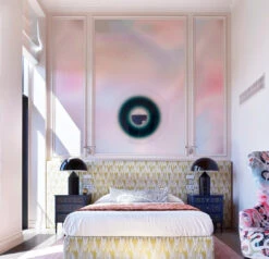 Electricity© Mural Wallpaper In Glimmer -Drop It Modern Sales well done interiors colorful apartment apartments archello.1710536041.5622