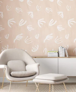 Coral© Wallpaper In Peach -Drop It Modern Sales willow peachcrop 2 web