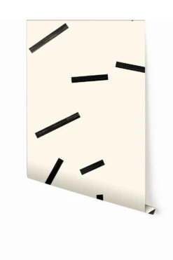 Ziti© Mural Wallpaper In Black + Cremé