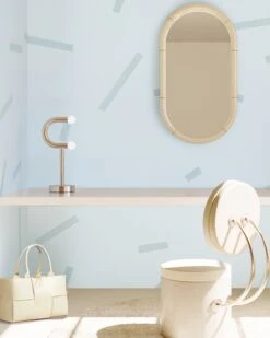 Ziti© Mural Wallpaper In Blue -Drop It Modern Sales ziti blue rendering 2 ecf66b88 65a3 4644 94a0 279ef18d0d25