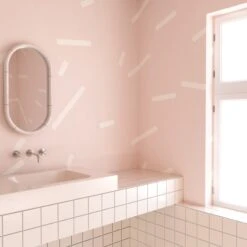 Ziti© Mural Wallpaper In Pink -Drop It Modern Sales ziti pink rendering 0271ca9a 32a2 4e5e 9e4f efc5e30c746e